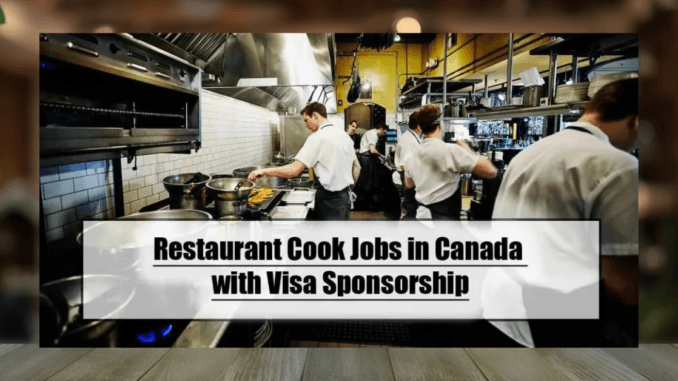 Jobs for Restaurant Cooks in Canada