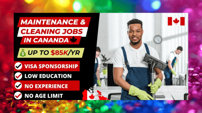 Urgent Cleaning jobs in Canada - April 2024